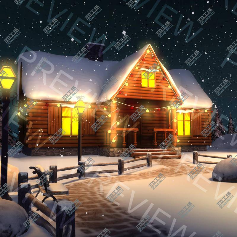 images/goods_img/2021040231/Winter Snow Christmas Scene/3.jpg